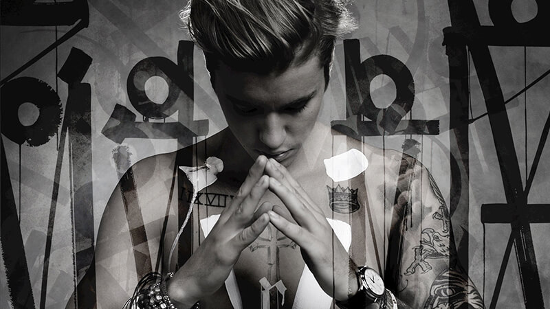 Biodata Justin Bieber Lengkap - Cover Album Purpose