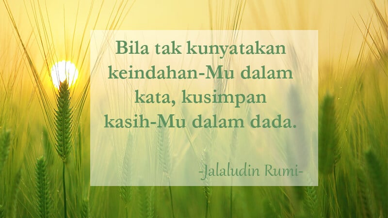 Kata Kata Mutiara Jalaludin Rumi