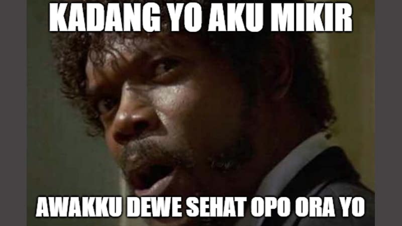 Meme Lucu Bahasa Jawa - Meme Mikir