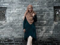 Tutorial Hijab Pashmina Simple - Pashmina Coklat