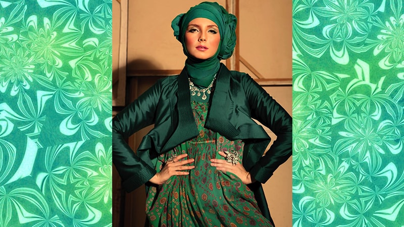 Model Baju Gamis Batik - Kombinasi Blazer