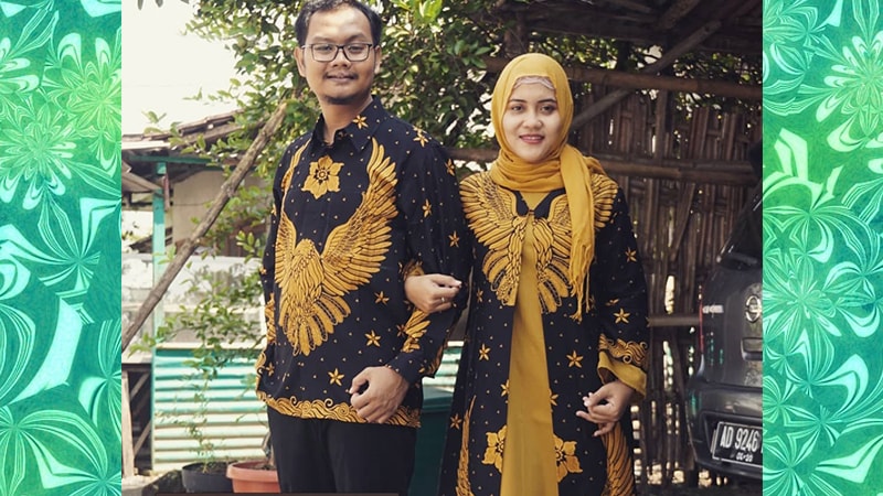Model Baju Gamis Batik - Kombinasi Satin
