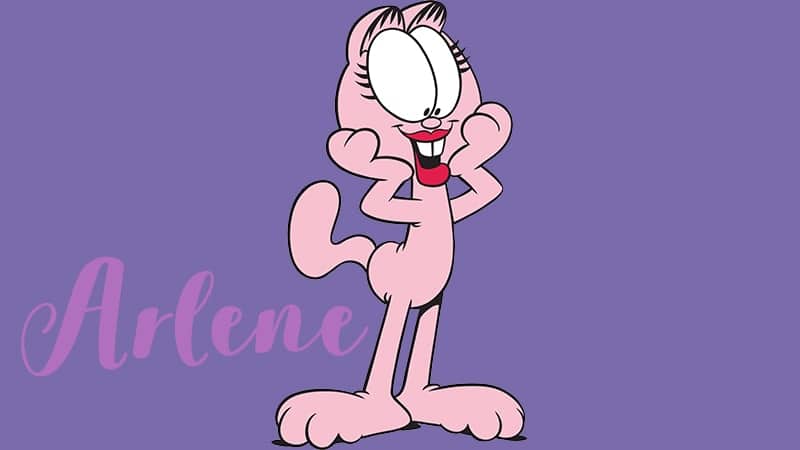 Nama-Nama Kucing Lucu - Arlene dalam Film Garfield