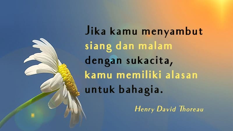 Kumpulan Kata Kata Bahagia Henry David Thoreau