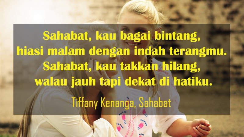 Kata-Kata Bahagia Bersama Teman - Tiffany Kenanga Sahabat