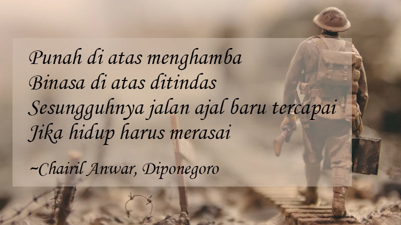 Kumpulan Puisi Karya Chairil Anwar - Chairil Anwar Diponegoro