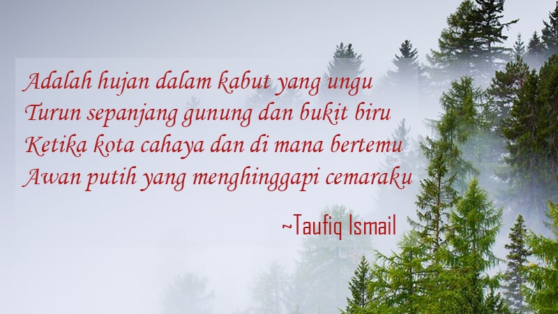 Puisi tentang Keindahan Alam - Taufiq Ismail