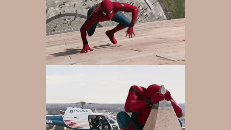 Film Spider-Man Homecoming - Adegan Spider-Man Menaiki Monumen