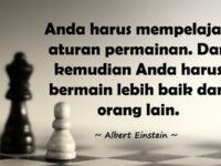 Kata-Kata Bijak Albert Einstein - Mempelajari Aturan Permainan